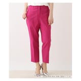 ショッキングピンク | クロップドスリムカラーパンツ | Leilian PLUS HOUSE