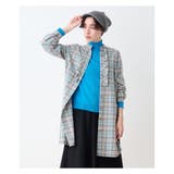 グレー系 | ロングチェックシャツ | CARA O CRUZ