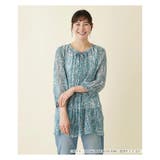 グリーン | シアーシフォンブラウス | Leilian PLUS HOUSE
