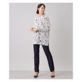 総柄ブラウス | Leilian PLUS HOUSE | 詳細画像10