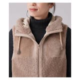 異素材切替フーデッドベスト | Leilian | 詳細画像15