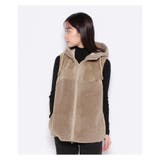 異素材切替フーデッドベスト | Leilian | 詳細画像7