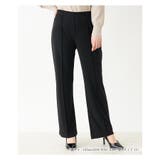 ブラック | センターラインストレッチパンツ | Leilian PLUS HOUSE
