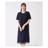 洗えるシフォン切替ワンピース | Leilian | 詳細画像1