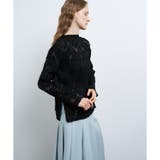 カットジャガードプリーツトップス | LANVIN en Bleu | 詳細画像11