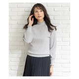 ライトグレー | ハイネックリブニットプルオーバー | Leilian
