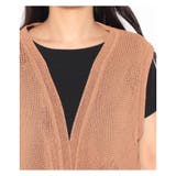 ドット編地切り替えニットベスト | Leilian | 詳細画像3