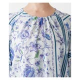 洗える花柄パネルプリントブラウス | Leilian PLUS HOUSE | 詳細画像8