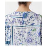 洗える花柄パネルプリントブラウス | Leilian PLUS HOUSE | 詳細画像9