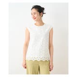 アイボリー | レースブラウス | Leilian PLUS HOUSE