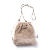 ブラウン | 巾着型ポシェット | Leilian