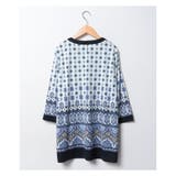 洗える幾何学柄チュニック | Leilian PLUS HOUSE | 詳細画像1