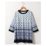 洗える幾何学柄チュニック | Leilian PLUS HOUSE | 詳細画像5