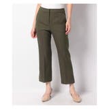 カーキ | ブーツカットカラーパンツ | Leilian PLUS HOUSE