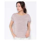 ラメニットプルオーバー | Leilian PLUS HOUSE | 詳細画像1