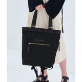 ブラック | 2wayトート型リュック | LANVIN en Bleu