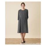 小紋柄フレアワンピース | Leilian PLUS HOUSE | 詳細画像2