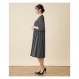 小紋柄フレアワンピース | Leilian PLUS HOUSE | 詳細画像3