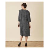 小紋柄フレアワンピース | Leilian PLUS HOUSE | 詳細画像4