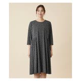 小紋柄フレアワンピース | Leilian PLUS HOUSE | 詳細画像5
