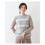 カシミヤボーダーニット | Leilian | 詳細画像6