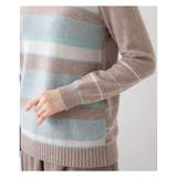 カシミヤボーダーニット | Leilian | 詳細画像15