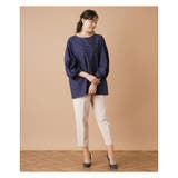 ボーダートップス | Leilian PLUS HOUSE | 詳細画像1