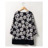 洗えるフラワープリントチュニック | Leilian PLUS HOUSE | 詳細画像4