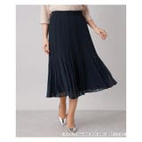 ダークグリーン | シフォンプリ-ツスカ-ト | Leilian PLUS HOUSE