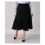 ブラック | シフォンプリ-ツスカ-ト | Leilian PLUS HOUSE