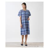 ブルー系 | ミディ丈ワンピース | Leilian PLUS HOUSE