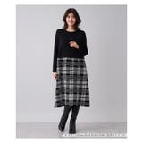 チェック切替ドッキングワンピース | Leilian PLUS HOUSE | 詳細画像10