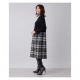 チェック切替ドッキングワンピース | Leilian PLUS HOUSE | 詳細画像11