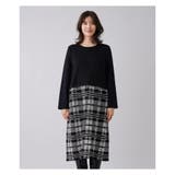 チェック切替ドッキングワンピース | Leilian PLUS HOUSE | 詳細画像13