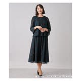 洗えるシャドーフラワー柄セットアップ | Leilian PLUS HOUSE | 詳細画像1