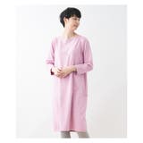 ピンク系 | クマさんイラスト長袖チュニック | CARA O CRUZ