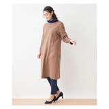 ブラウン系 | クマさんイラスト長袖チュニック | CARA O CRUZ