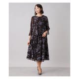 洗えるシャドーフラワー柄セットアップ | Leilian PLUS HOUSE | 詳細画像16