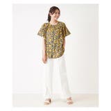 プリントノーカラーブラウス | Leilian PLUS HOUSE | 詳細画像2