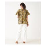 プリントノーカラーブラウス | Leilian PLUS HOUSE | 詳細画像4