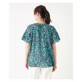 プリントノーカラーブラウス | Leilian PLUS HOUSE | 詳細画像10