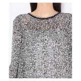 ボタニカル柄7分袖スモックブラウス | Leilian | 詳細画像4