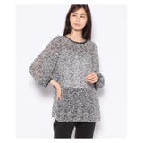 ボタニカル柄7分袖スモックブラウス | Leilian | 詳細画像7