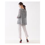 ボタニカル柄7分袖スモックブラウス | Leilian | 詳細画像10