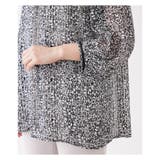 ボタニカル柄7分袖スモックブラウス | Leilian | 詳細画像16