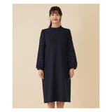 レース切替ミディ丈ワンピース | Leilian PLUS HOUSE | 詳細画像9