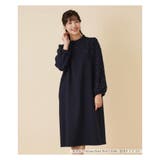 レース切替ミディ丈ワンピース | Leilian PLUS HOUSE | 詳細画像1