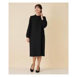 レース切替ミディ丈ワンピース | Leilian PLUS HOUSE | 詳細画像2