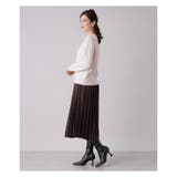 スエード調プリーツロングスカート | Leilian | 詳細画像3