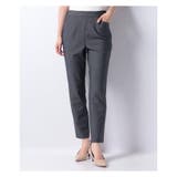 ネイビー | ストレッチクロップドパンツ | Leilian